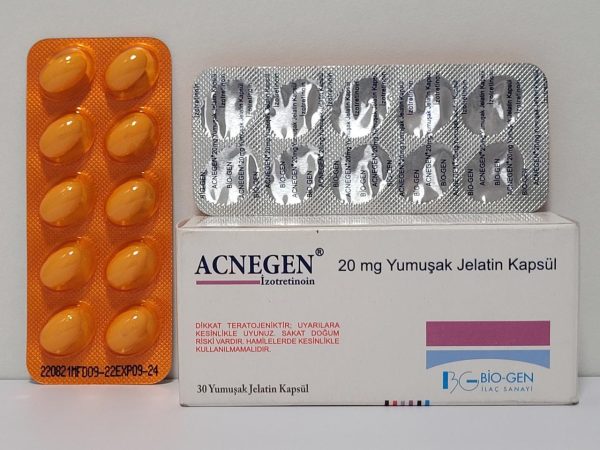 Roaccutane (isotretinoin) – 30 tb/20 mg – Biogen – expires 06/2025 (shipped from Spain)