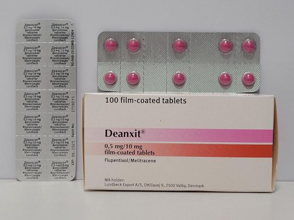 Deanxit (flupentixol/melitracene) – 100 tb/(0.5 mg /10 mg) – Lundbeck (shipped from Spain)