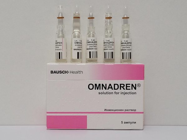 Omnadren (Sustanon) – 5×250 mg/ml/ 1 ml – Bausch Health – expires 2026 (shipped from Spain)