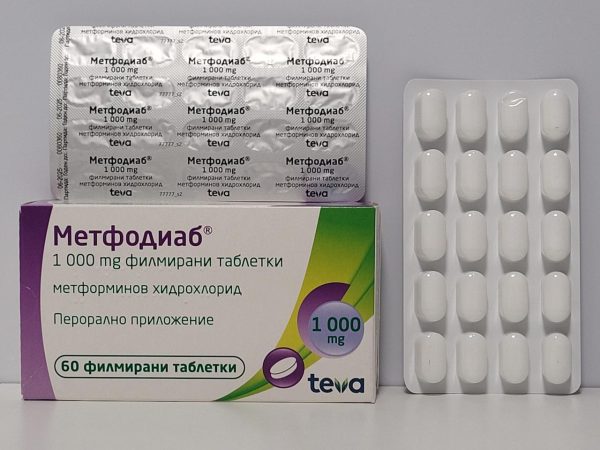 Metformin – 60 tb/1000 mg – Teva – expires 2026 (shipped from Spain)
